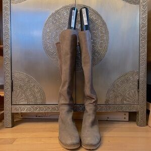 Lucky Brand Gray Suede Knee-High Boots